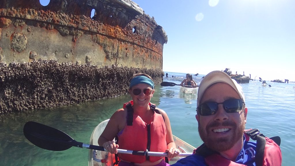 kayaking in Moreton Island, Australia