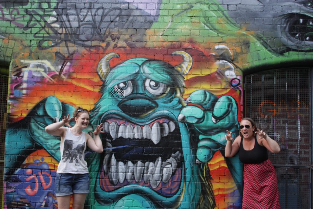 Melbourne street art in Hosier Lane