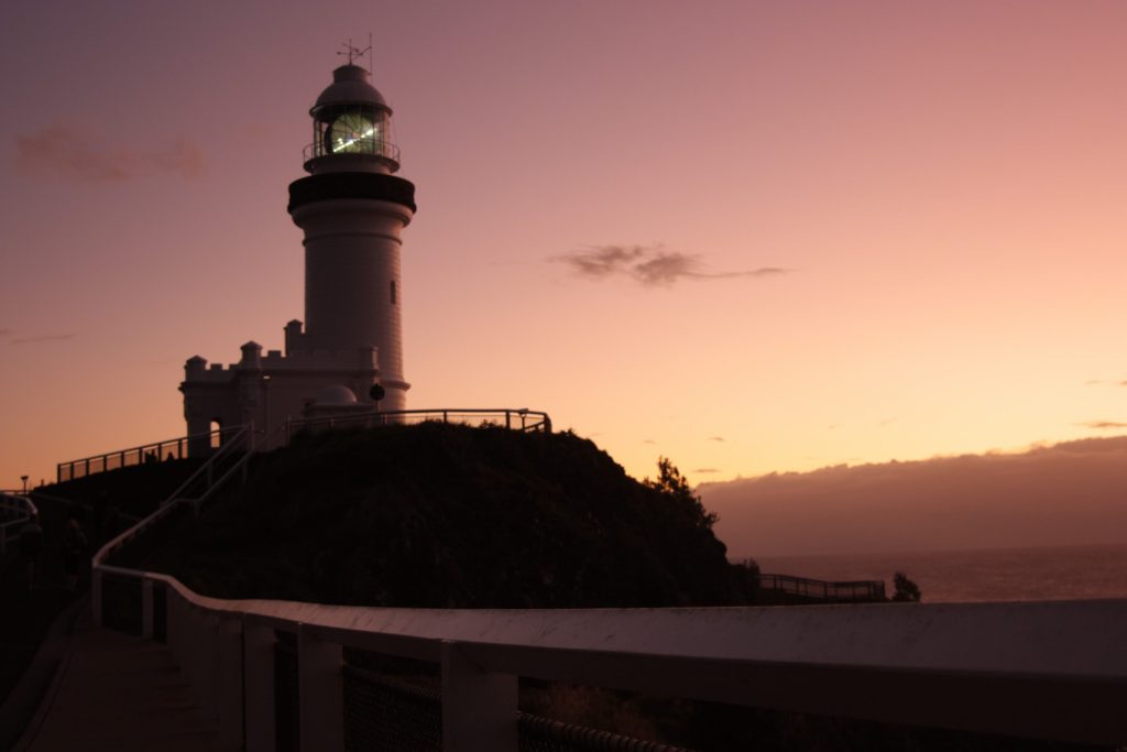 Byron bay sunrise in Australia