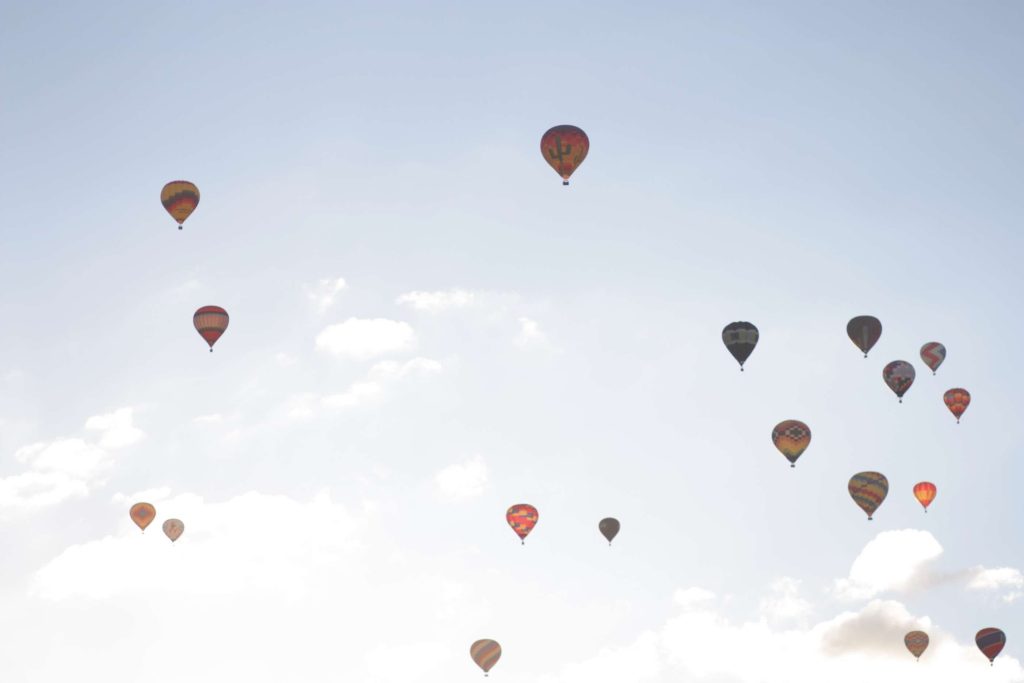 watch the hot air balloon festival in New Mexico for one of the great travel experiences