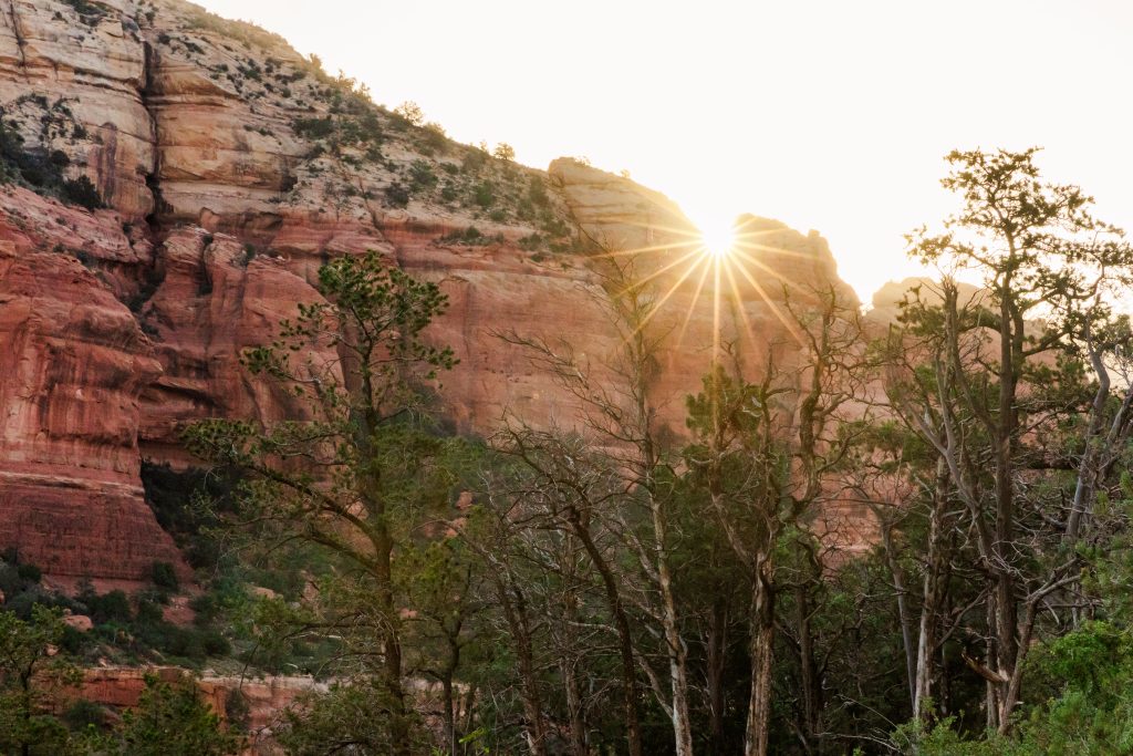 watch the sunrise during your one day sedona arizona