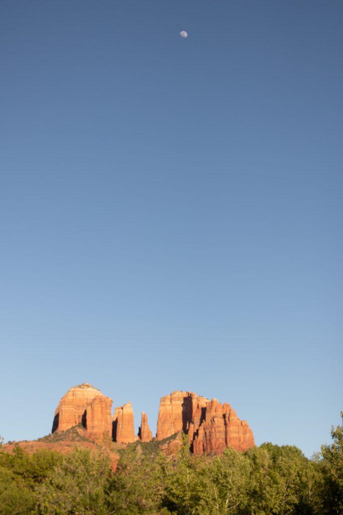 sedona hike at sunset
