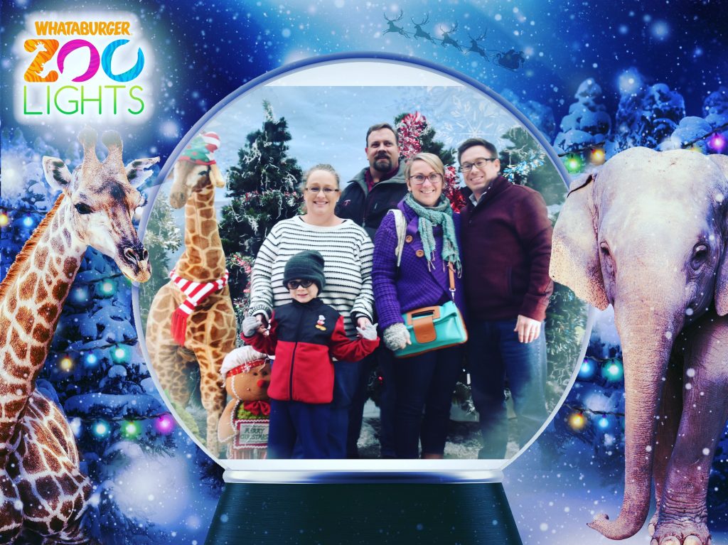 photo in a snow globe