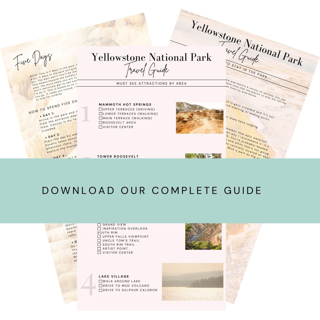 Yellowstone travel guide