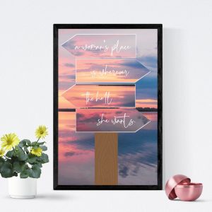 home decor wall quote for women