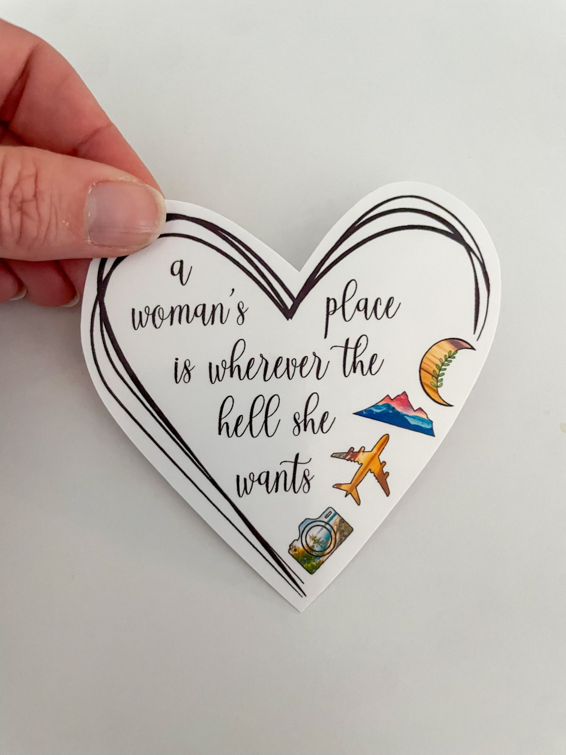 Heart Shaped Feminism Stickers - Image 3