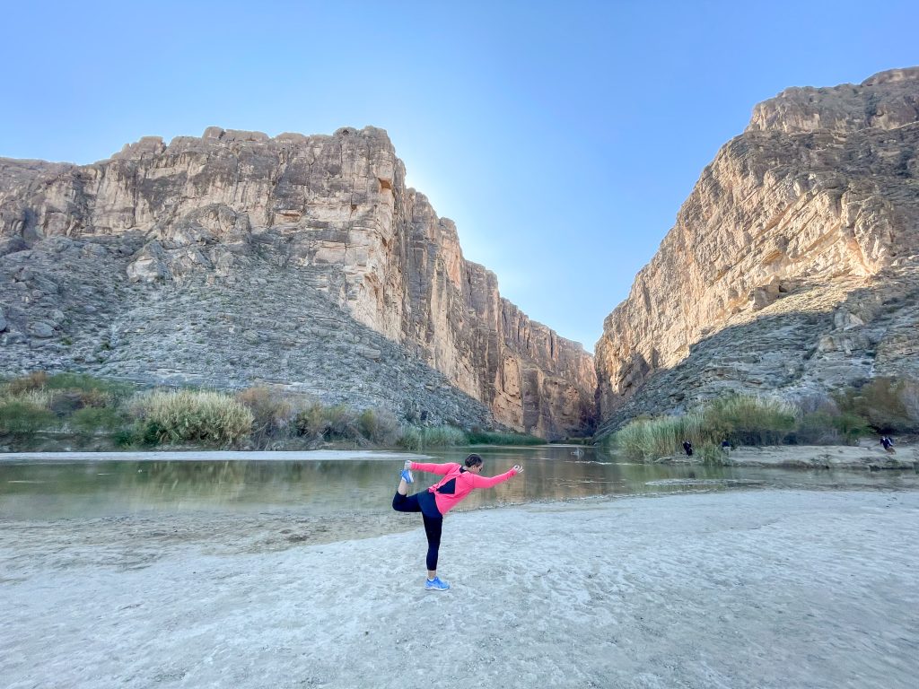 The end of Santa Elena Hike meets the river