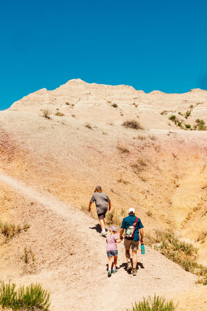 hiking in badlands national park