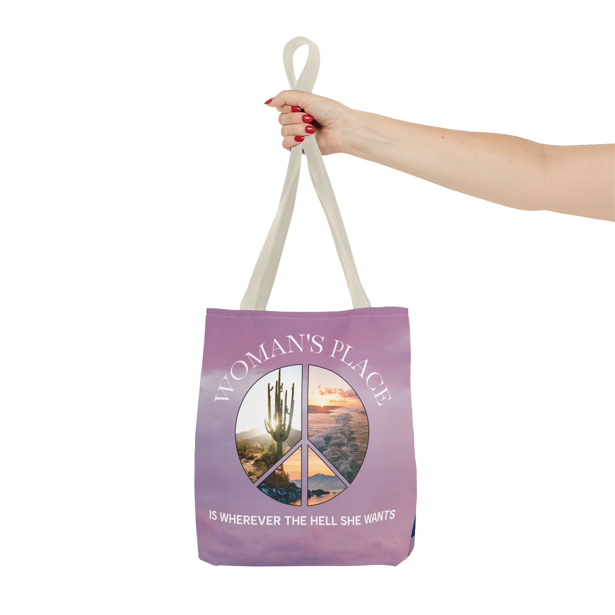 Travel Tote Bag with Feminist Quote - Image 16