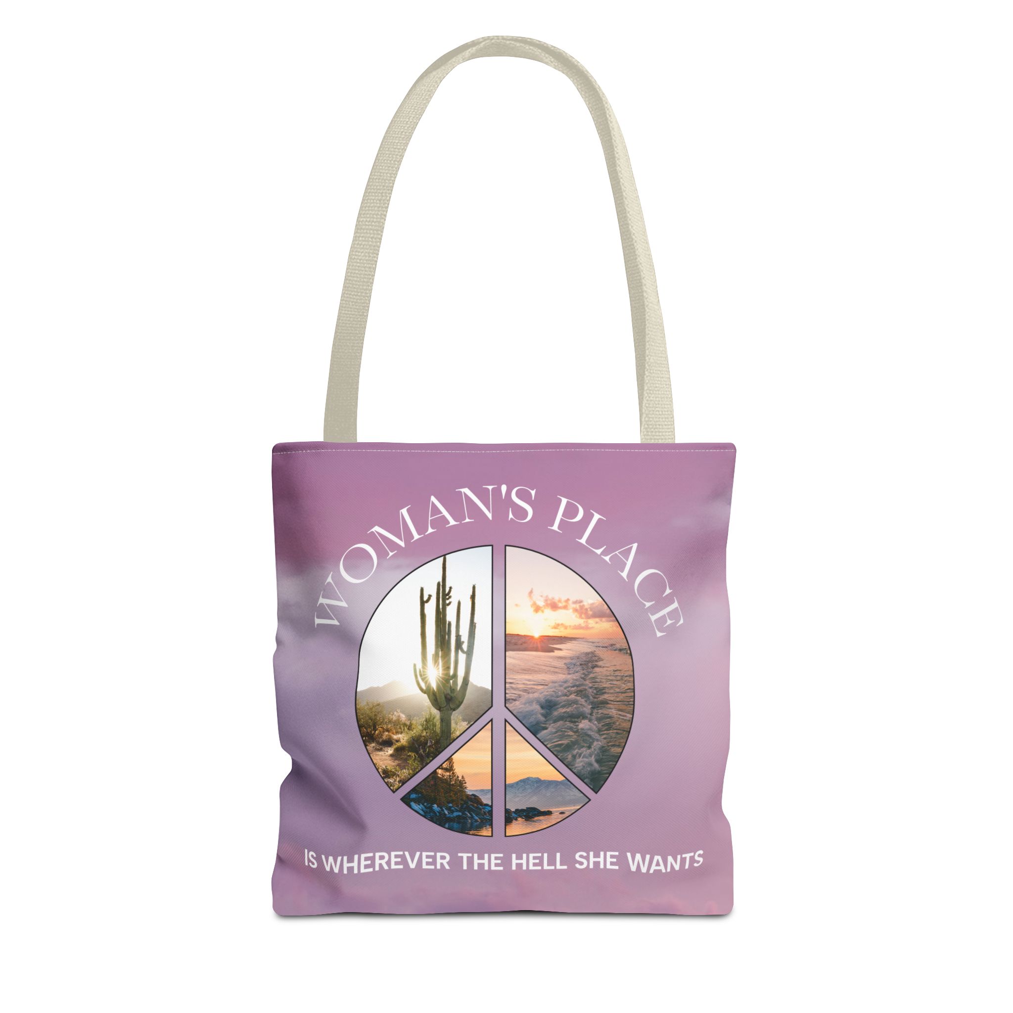 Travel Tote Bag with Feminist Quote - Image 13