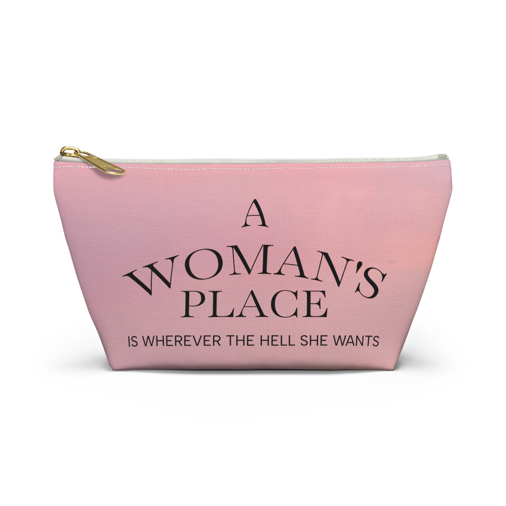 Empower Your Journey: Cosmetic Bag with Feminism Quote - Image 5