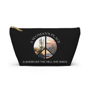 Travel Accessory Pouch with Peace Sign