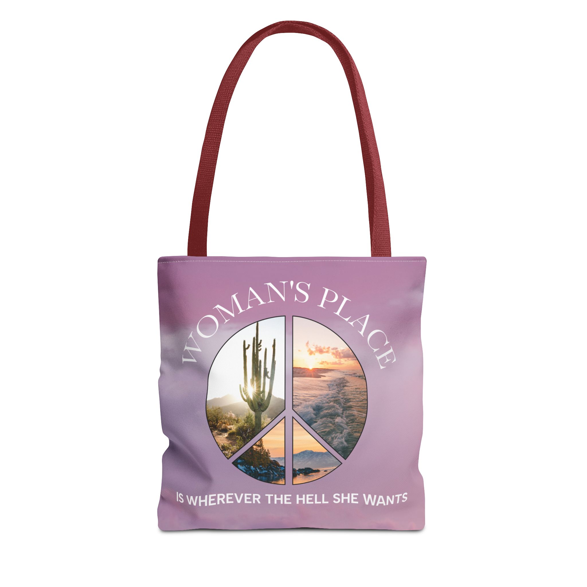 Travel Tote Bag with Feminist Quote - Image 5
