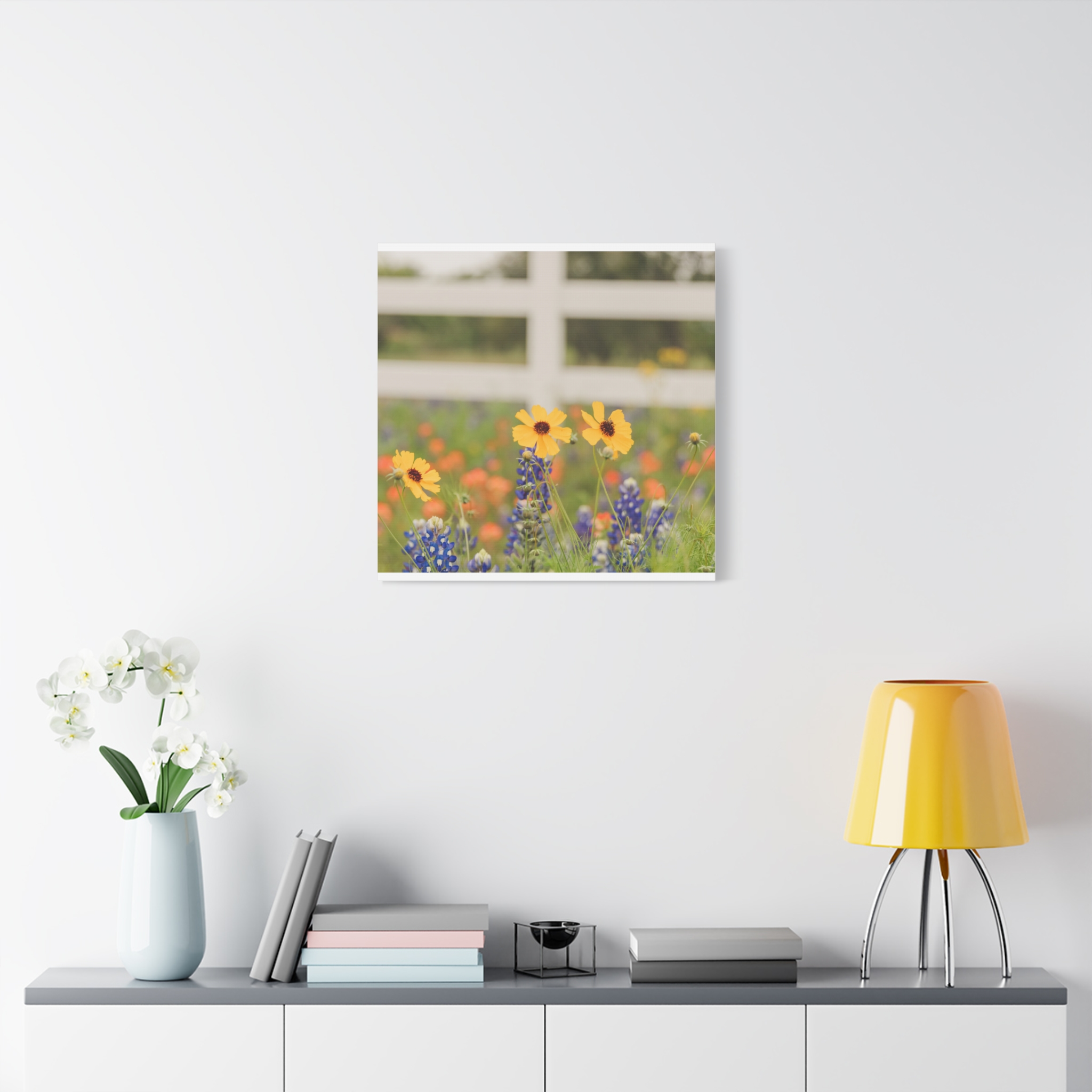 Texas Hill Country Wildflower Canvas - Image 27