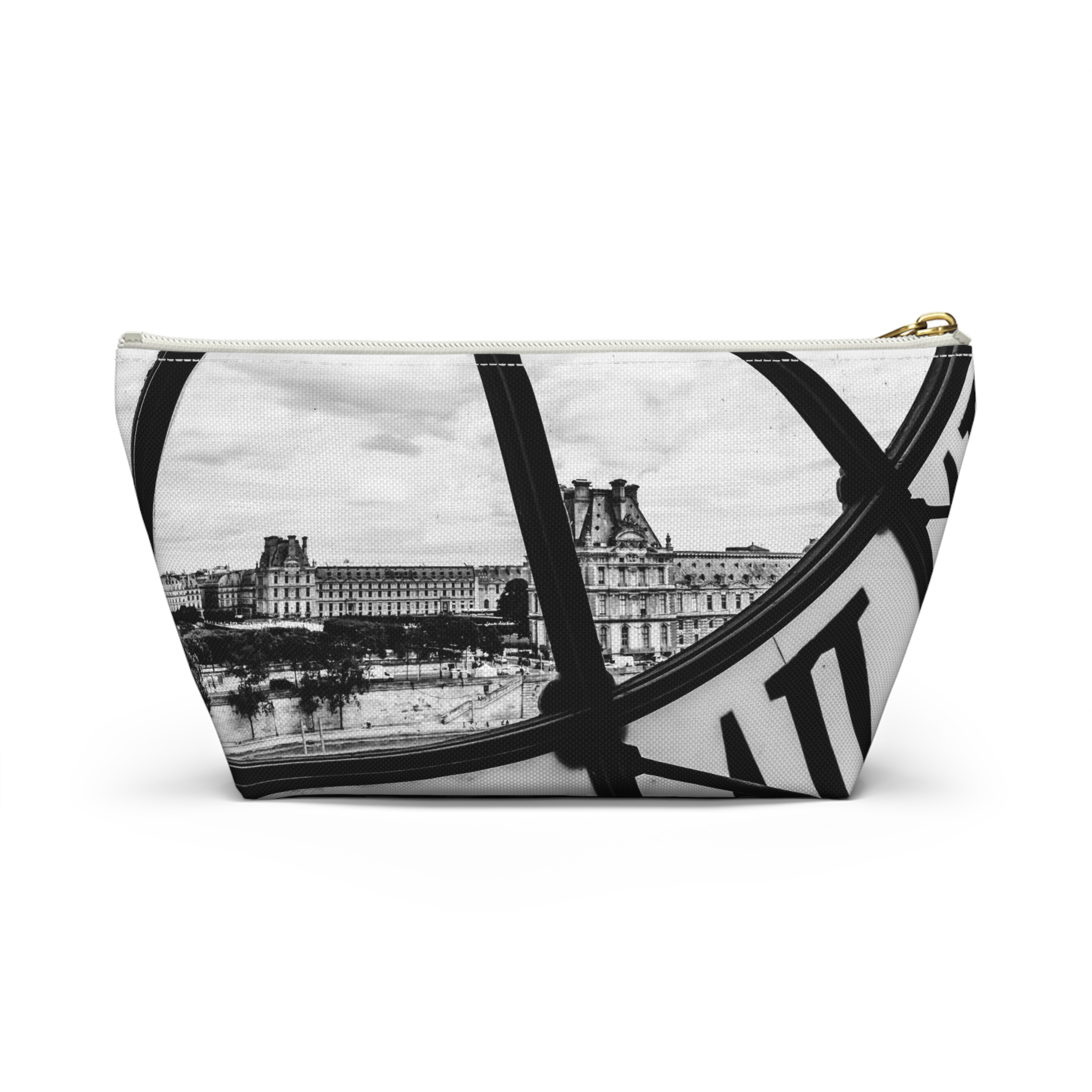Travel Accessory Pouch with Paris Photos in Black and White - Image 6