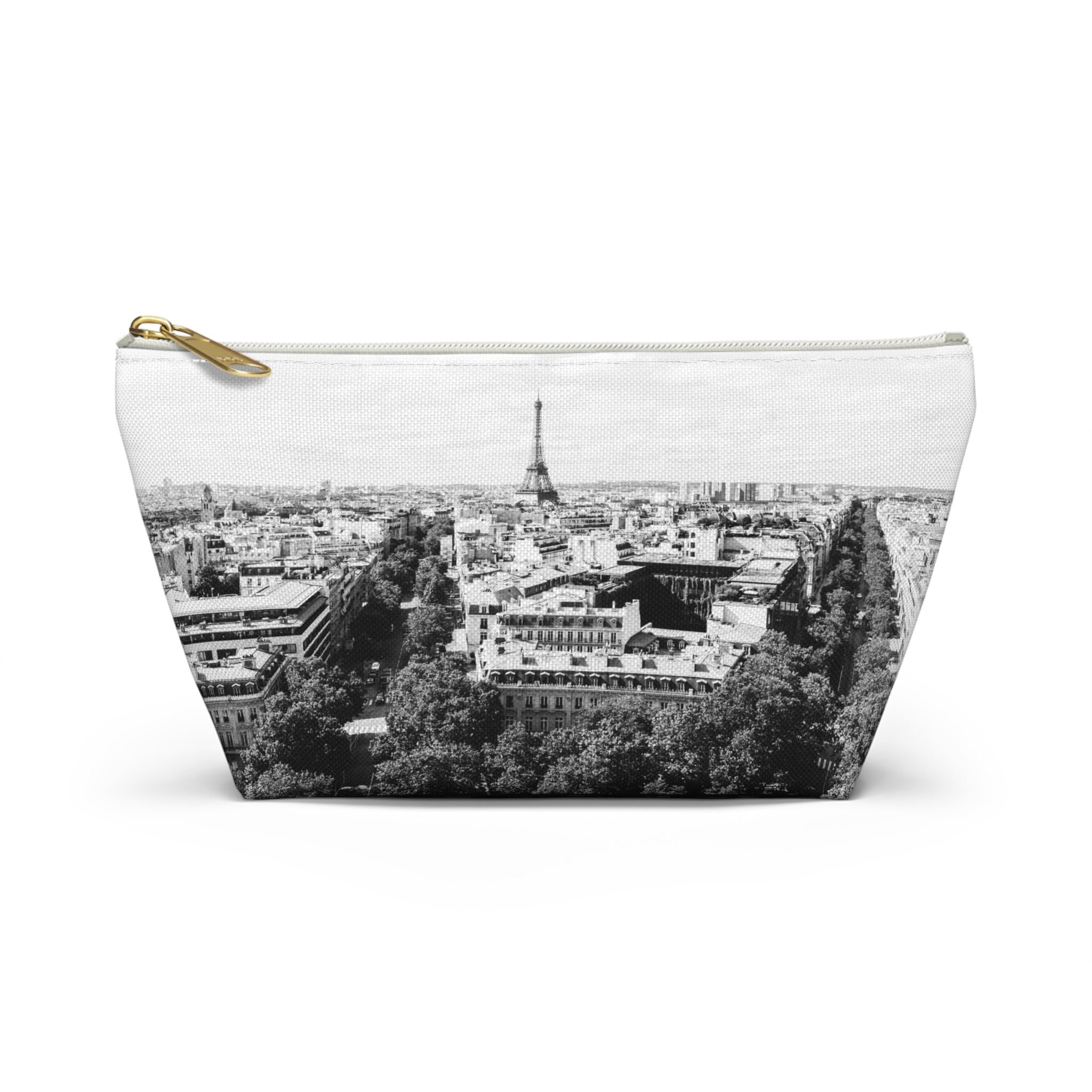 Travel Accessory Pouch with Paris Photos in Black and White - Image 5