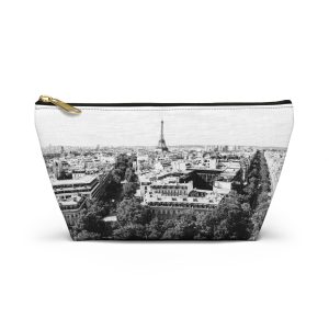 Travel Accessory Pouch with Paris Photos in Black and White