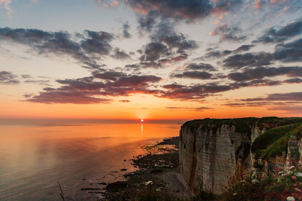 etretat sunrise