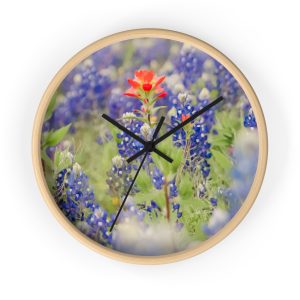 floral home decor clock