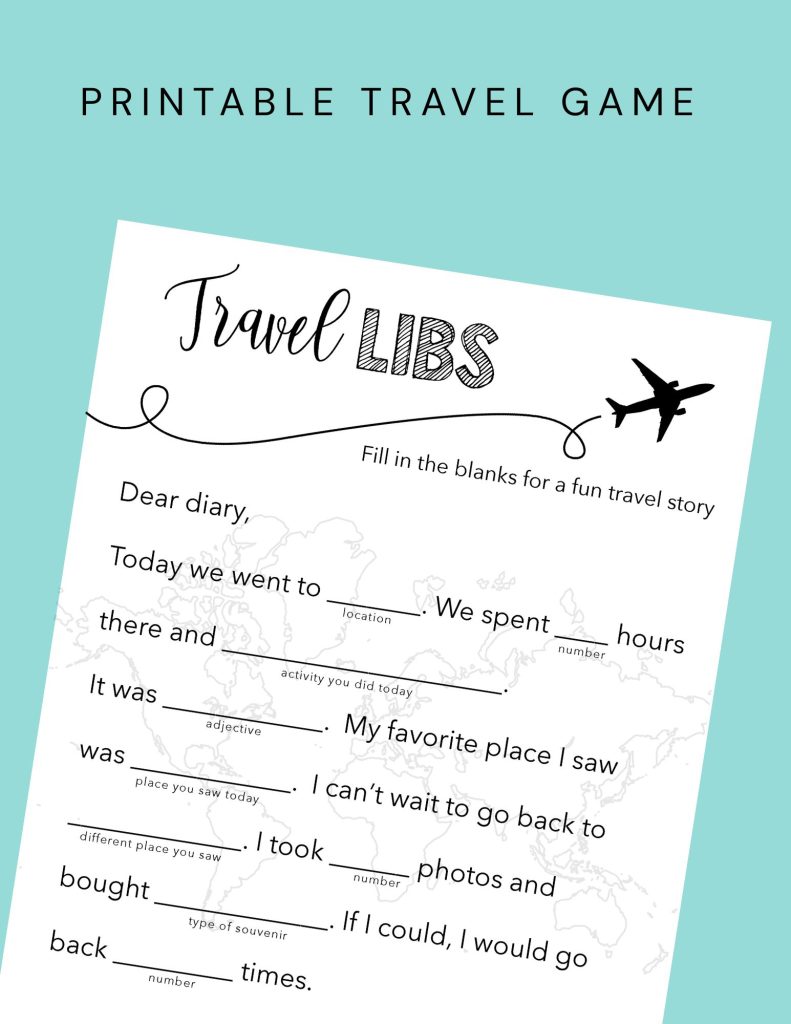 funny game for travel