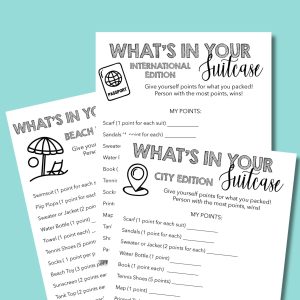 what's in your suitcase travel game