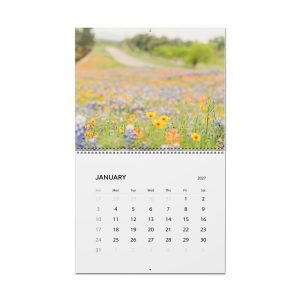 Texas Hill Country Wildflower Calendar for 2027